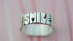 Smile Name Ring